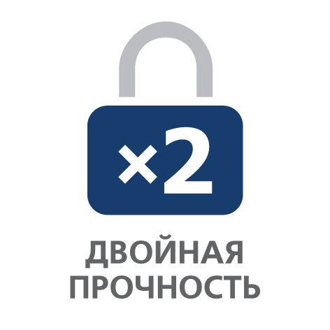 ДВОЙНАЯ ПРОЧНОСТЬ. Применяемая в оплетке шлангов Milardo® система "двойного замка" увеличивает прочность при растяжении, что существенно продлевает срок службы шланга.